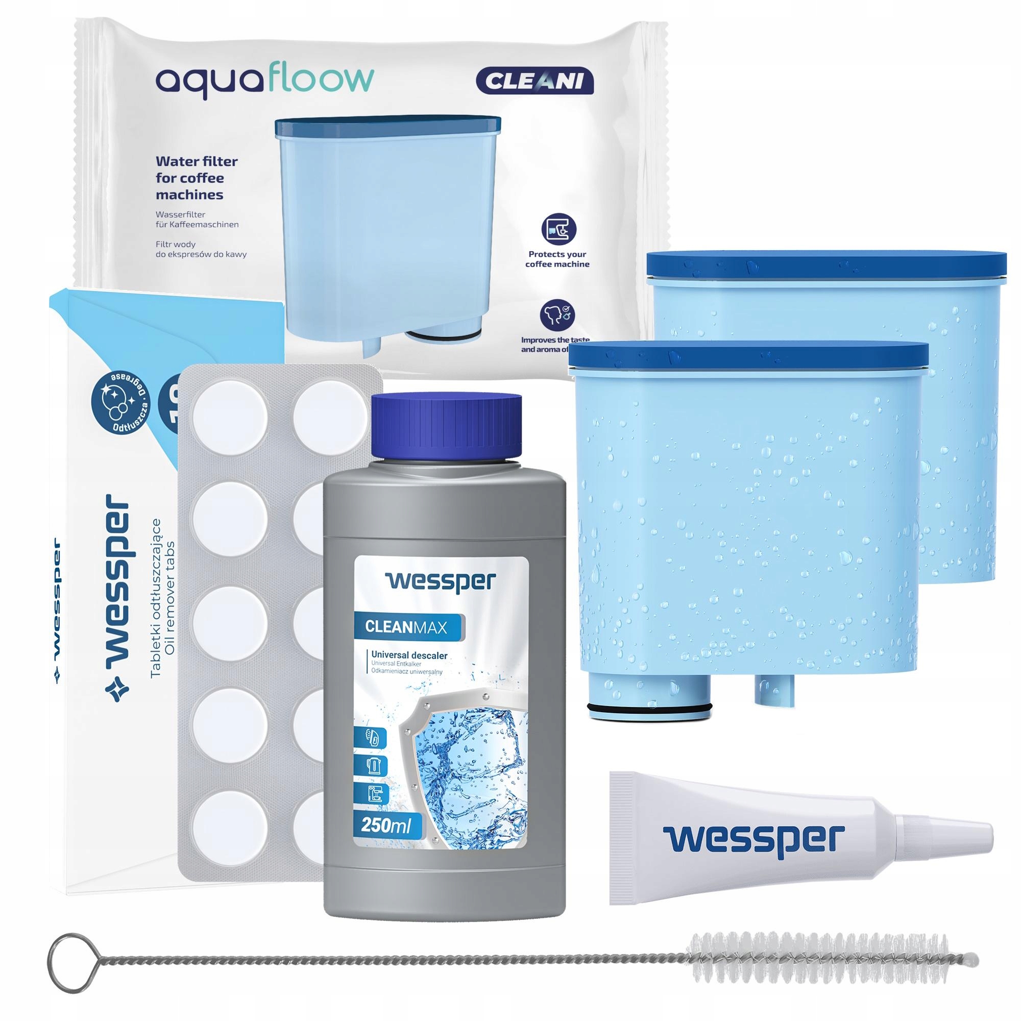 2× Vodný filter do kávovaru AquaFloow AF04, modrý + 4 ďalšie produkty